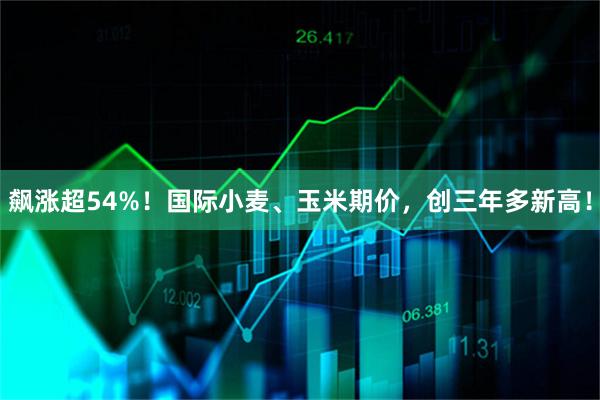 飙涨超54%！国际小麦、玉米期价，创三年多新高！